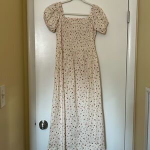 Floral Cream Maxi Dress